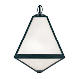 Crystorama Brian Patrick Flynn Glacier 3 Light Black Charcoal Outdoor Sconce