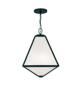 Crystorama Brian Patrick Flynn Glacier 3 Light Black Charcoal Outdoor Pendant