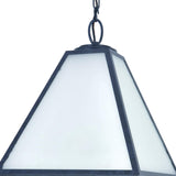 Crystorama Brian Patrick Flynn Glacier 3 Light Black Charcoal Outdoor Pendant