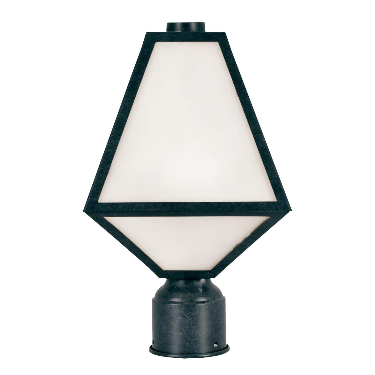 Crystorama Brian Patrick Flynn Glacier 1 Light Black Charcoal Outdoor Post
