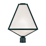 Crystorama Brian Patrick Flynn Glacier 3 Light Black Charcoal Outdoor Post