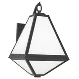Crystorama Brian Patrick Flynn Glacier 2 Light Black Charcoal Outdoor Sconce