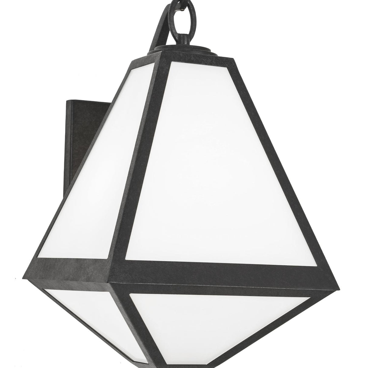 Crystorama Brian Patrick Flynn Glacier 2 Light Black Charcoal Outdoor Sconce