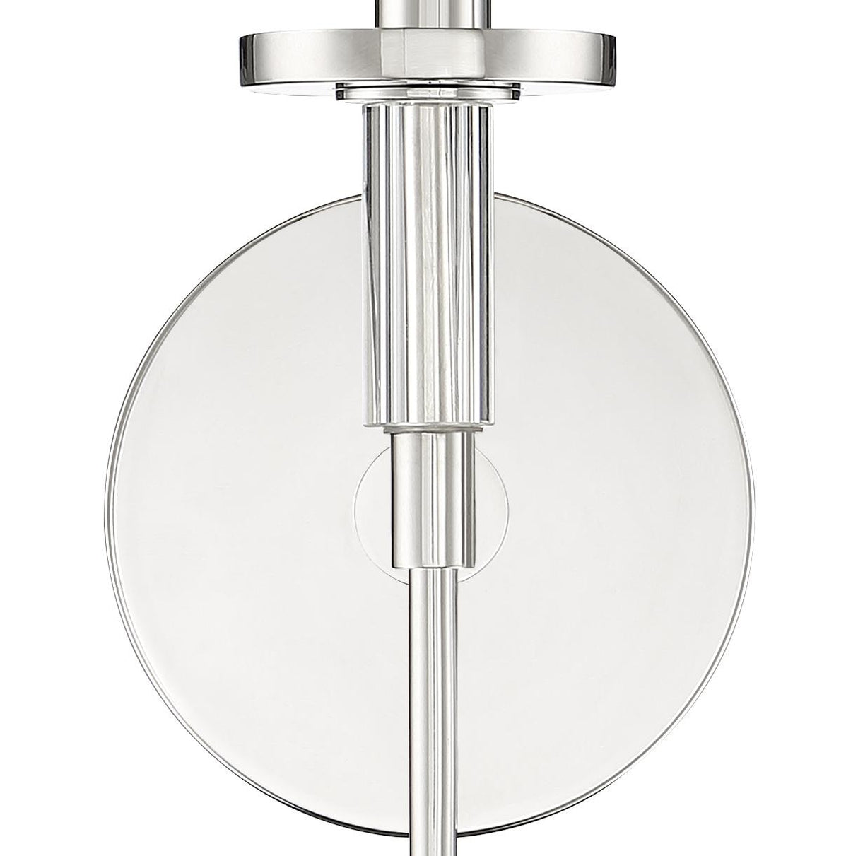 Crystorama Hatfield 1 Light Polished Nickel Sconce