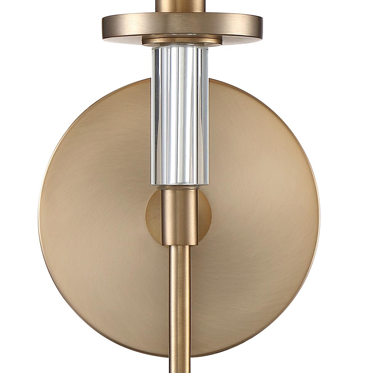 Crystorama Hatfield 1 Light Vibrant Gold Sconce