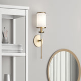 Crystorama Hatfield 1 Light Vibrant Gold Sconce
