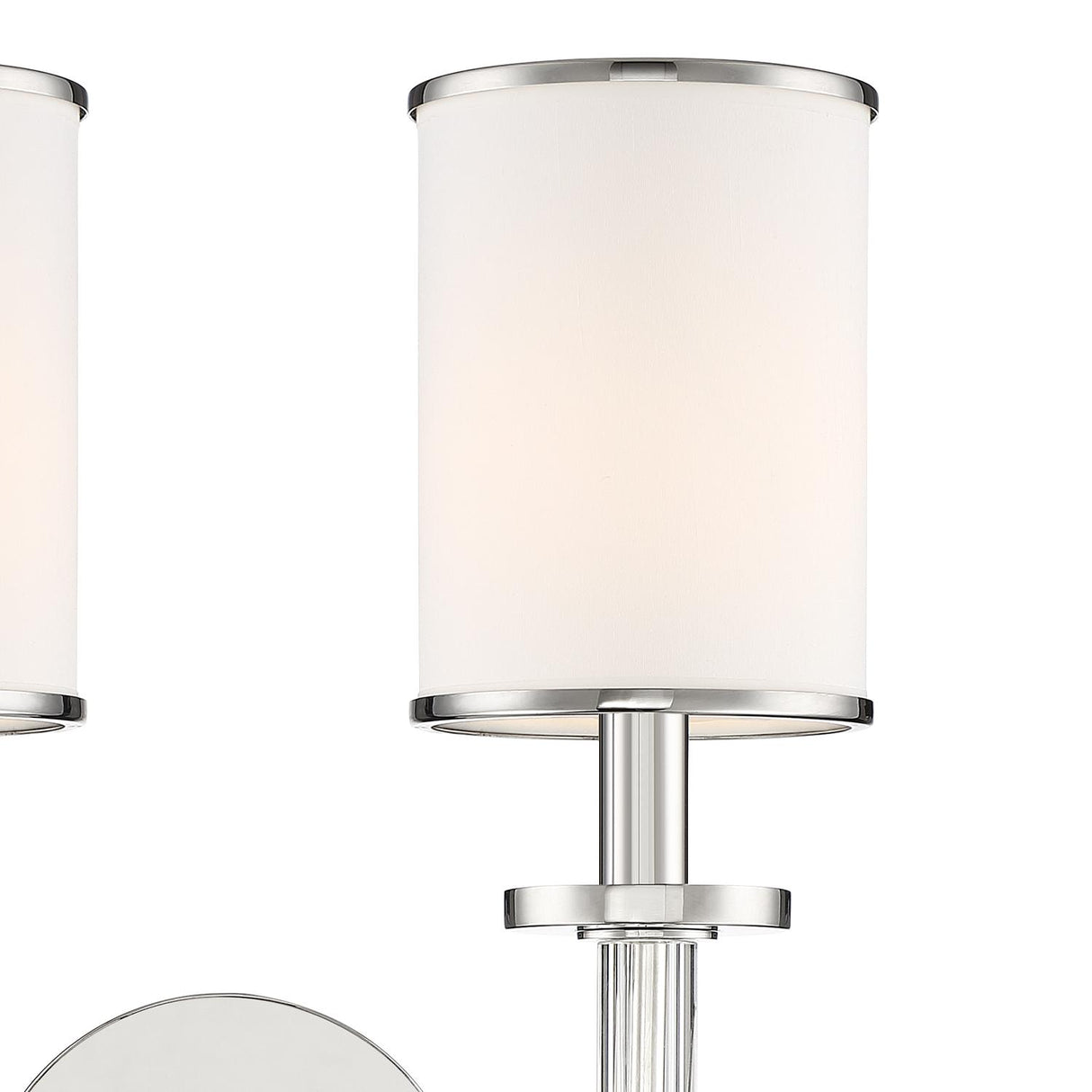 Crystorama Hatfield 2 Light Polished Nickel Sconce