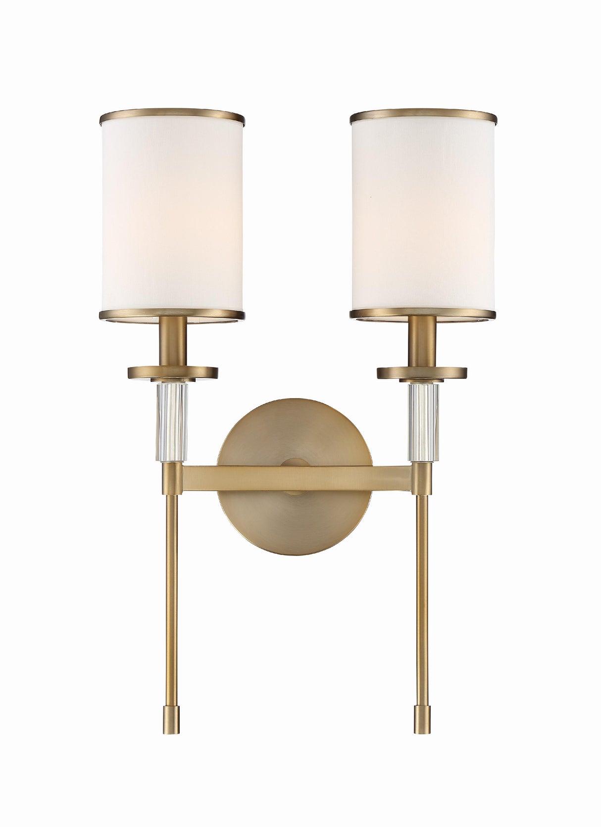 Crystorama Hatfield 2 Light Vibrant Gold Sconce