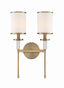 Crystorama Hatfield 2 Light Vibrant Gold Sconce