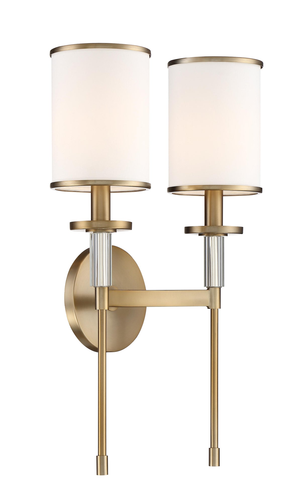 Crystorama Hatfield 2 Light Vibrant Gold Sconce