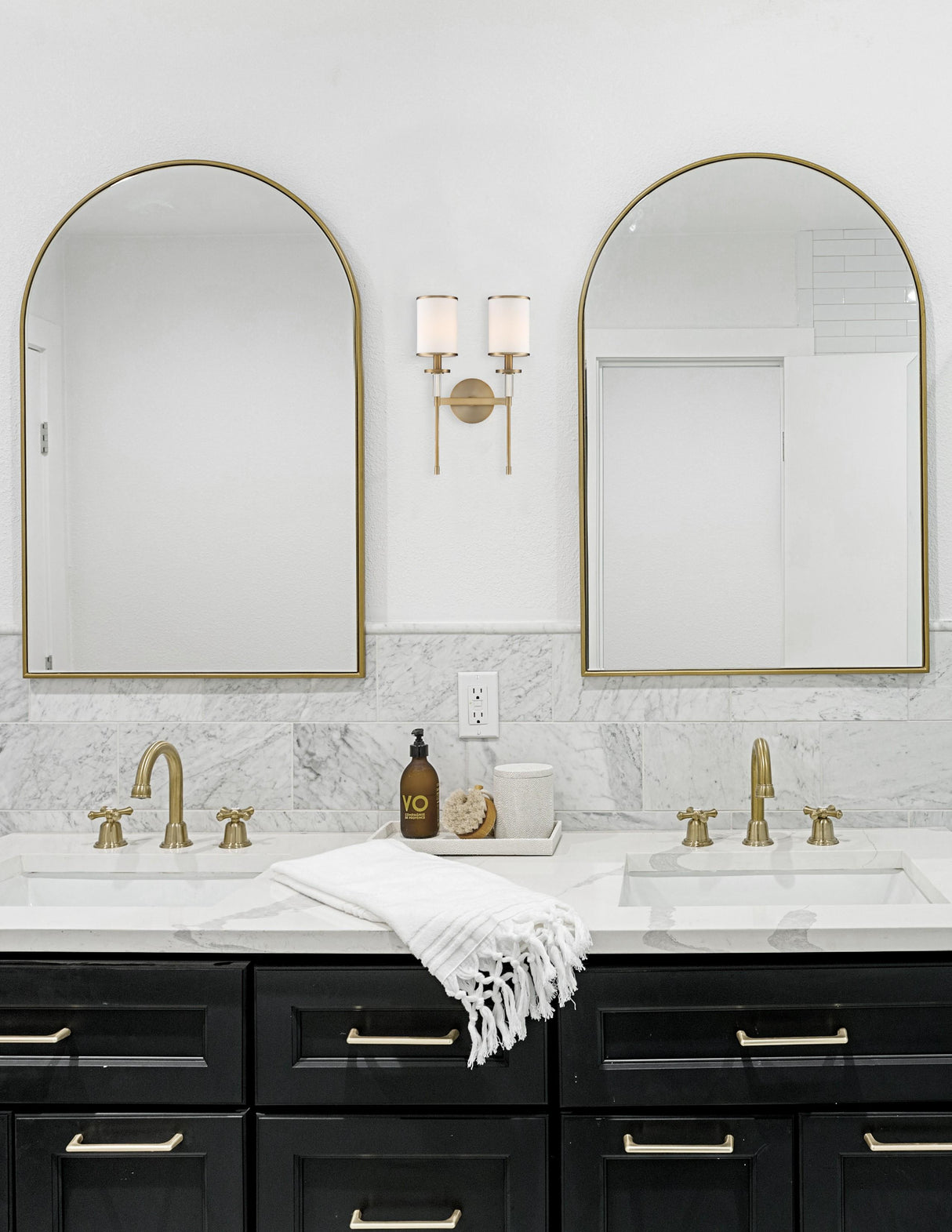 Crystorama Hatfield 2 Light Vibrant Gold Sconce