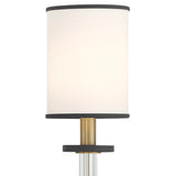 Crystorama Hatfield 8 Light Black Forged + Vibrant Gold Chandelier