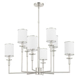 Crystorama Hatfield 8 Light Polished Nickel Chandelier