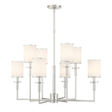 Crystorama Hatfield 8 Light Polished Nickel Chandelier