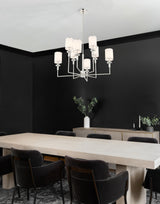 Crystorama Hatfield 8 Light Polished Nickel Chandelier