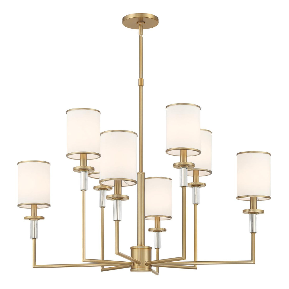Crystorama Hatfield 8 Light Vibrant Gold Chandelier