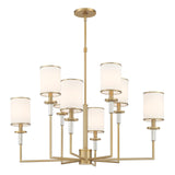 Crystorama Hatfield 8 Light Vibrant Gold Chandelier
