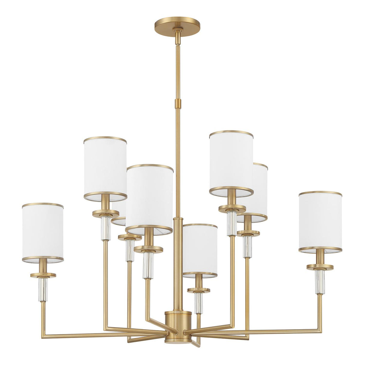 Crystorama Hatfield 8 Light Vibrant Gold Chandelier