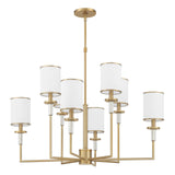 Crystorama Hatfield 8 Light Vibrant Gold Chandelier