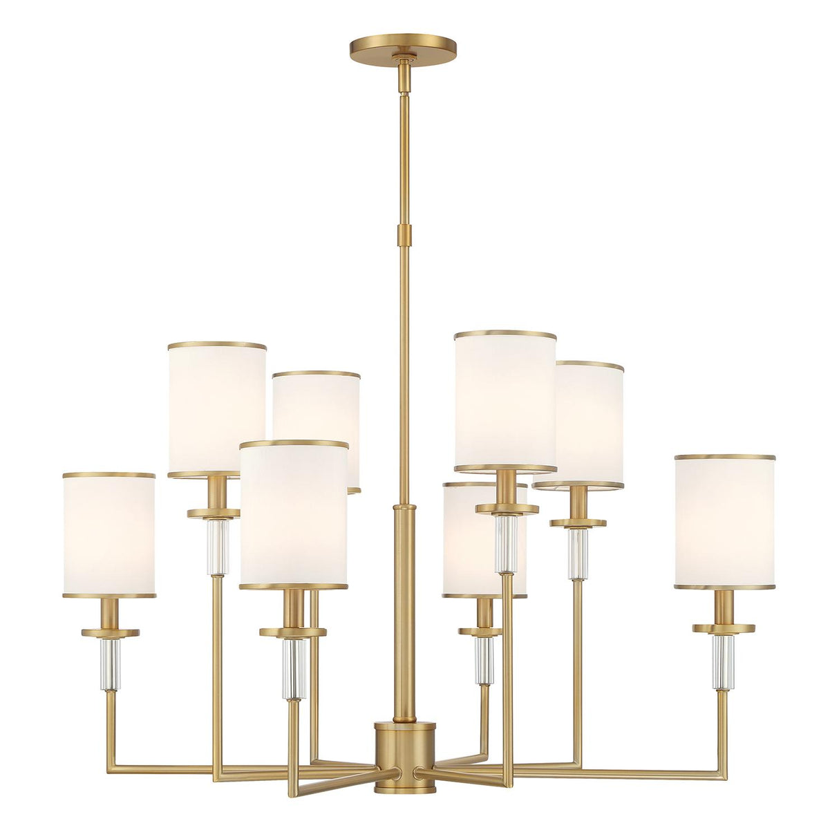 Crystorama Hatfield 8 Light Vibrant Gold Chandelier
