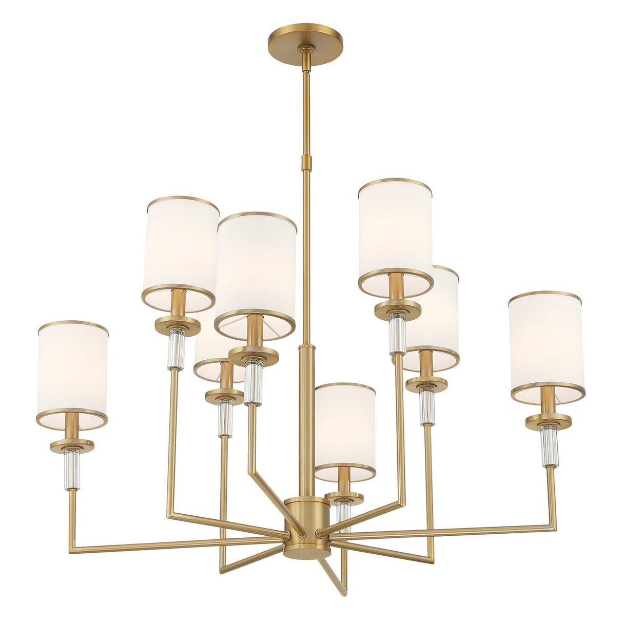 Crystorama Hatfield 8 Light Vibrant Gold Chandelier