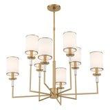Crystorama Hatfield 8 Light Vibrant Gold Chandelier