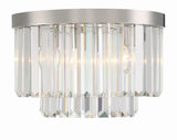 Crystorama Hayes 4 Light Polished Nickel Flush Mount