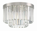 Crystorama Hayes 4 Light Polished Nickel Flush Mount