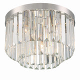 Crystorama Hayes 4 Light Polished Nickel Flush Mount