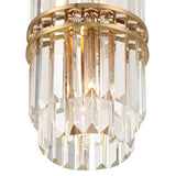 Crystorama Hayes 4 Light Aged Brass Mini Pendant