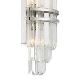 Crystorama Hayes 2 Light Polished Nickel Sconce