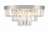 Crystorama Hayes 8 Light Polished Nickel Flush Mount