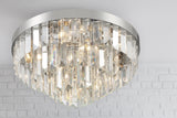 Crystorama Hayes 8 Light Polished Nickel Flush Mount