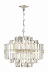 Crystorama Hayes 12 Light Polished Nickel Chandelier