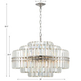 Crystorama Hayes 16 Light Polished Nickel Chandelier