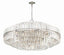Crystorama Hayes 32 Light Polished Nickel Chandelier
