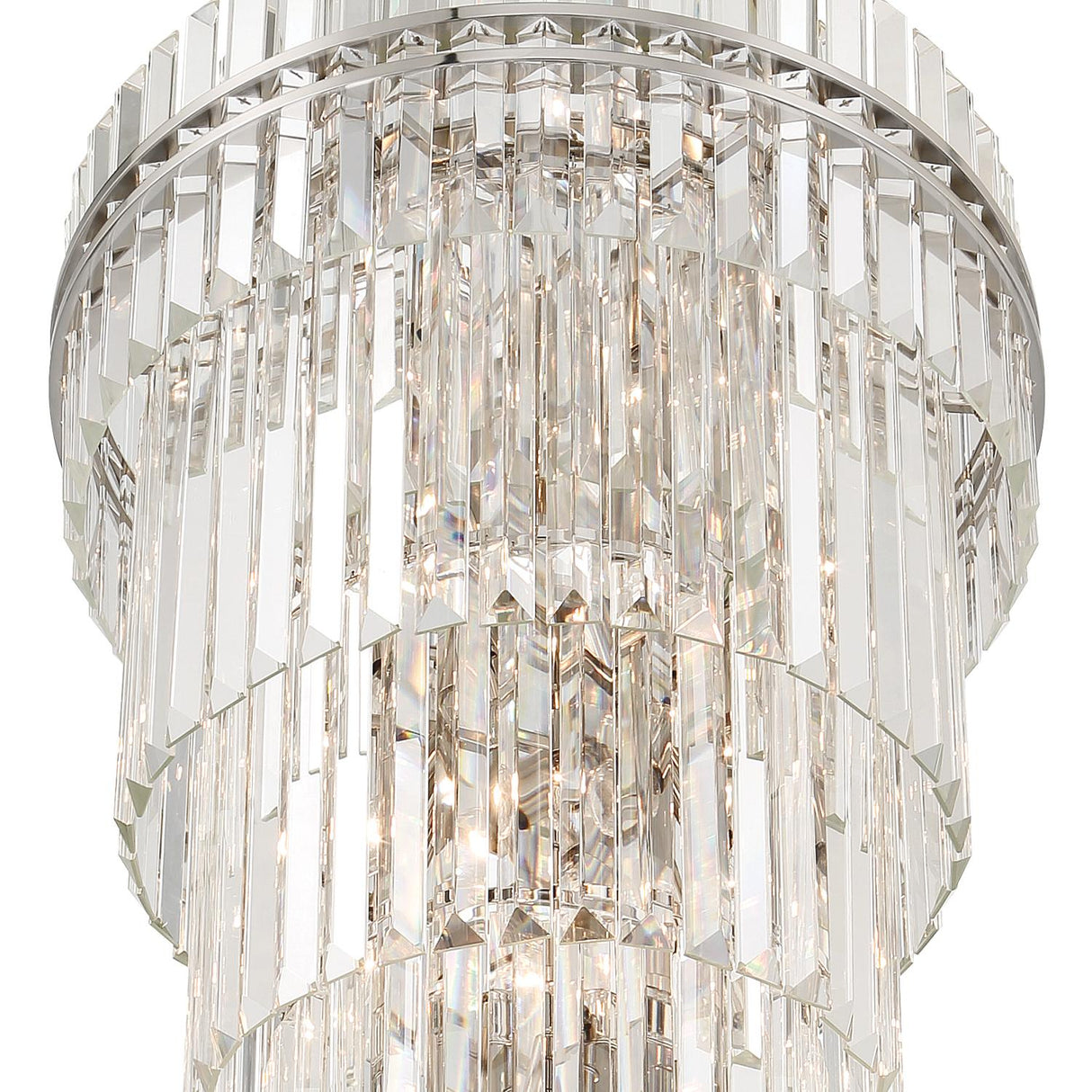 Crystorama Hayes 31 Light Polished Nickel Chandelier
