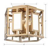 Crystorama Libby Langdon Hillcrest 6 Light Vibrant Gold Semi Flush Mount