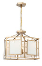 Crystorama Libby Langdon Hillcrest 6 Light Vibrant Gold Lantern Chandelier