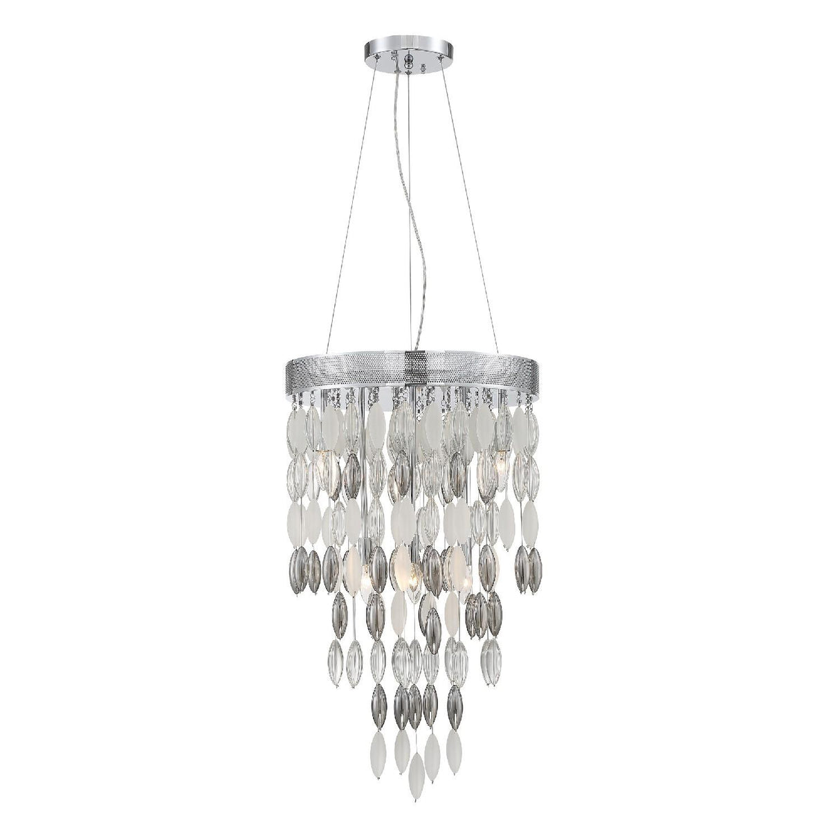 Crystorama Hudson 6 Light Polished Chrome Chandelier