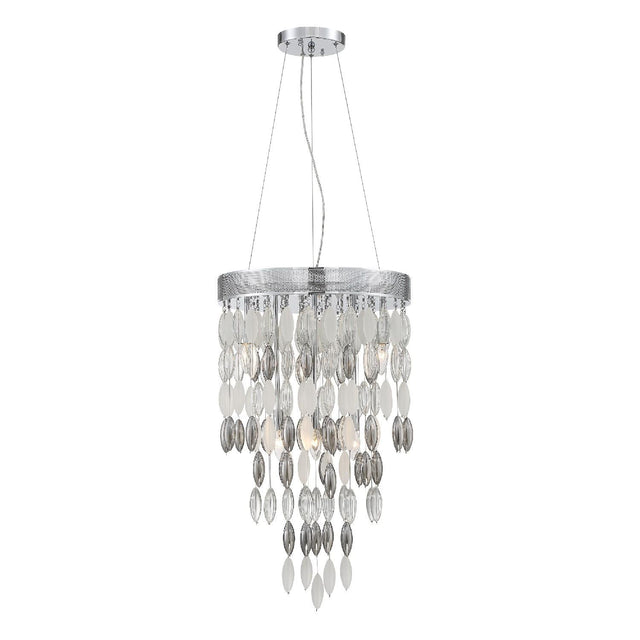 Crystorama Hudson 6 Light Polished Chrome Chandelier