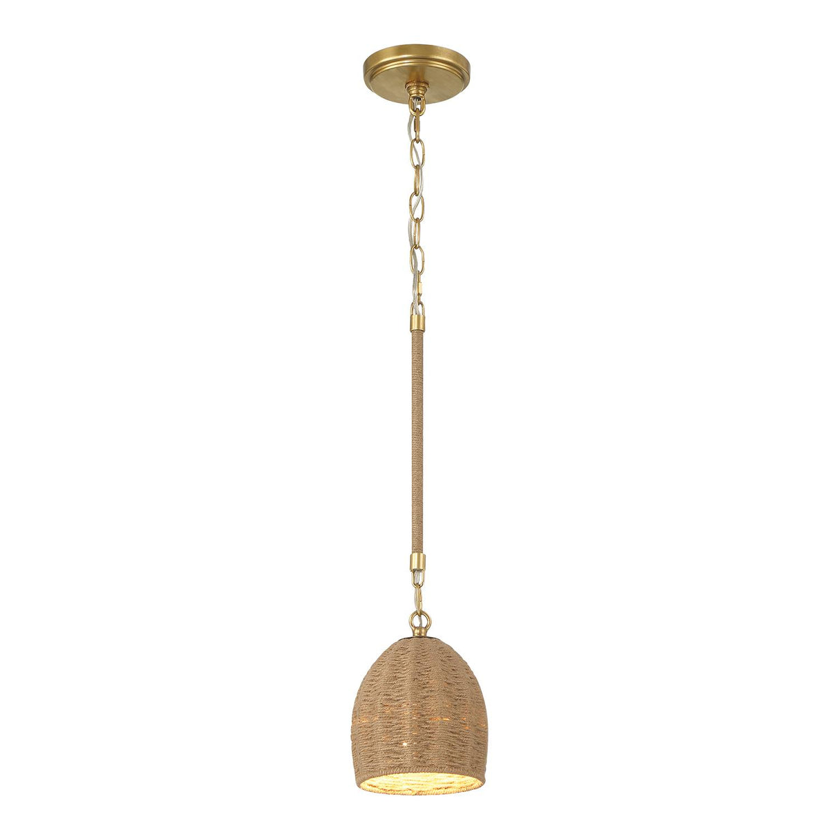 Crystorama Jace 1 Light LED Soft Gold Mini Pendant
