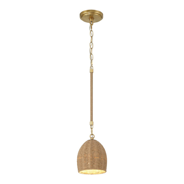 Crystorama Jace 1 Light LED Soft Gold Mini Pendant