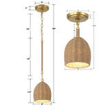 Crystorama Jace 1 Light LED Soft Gold Mini Pendant