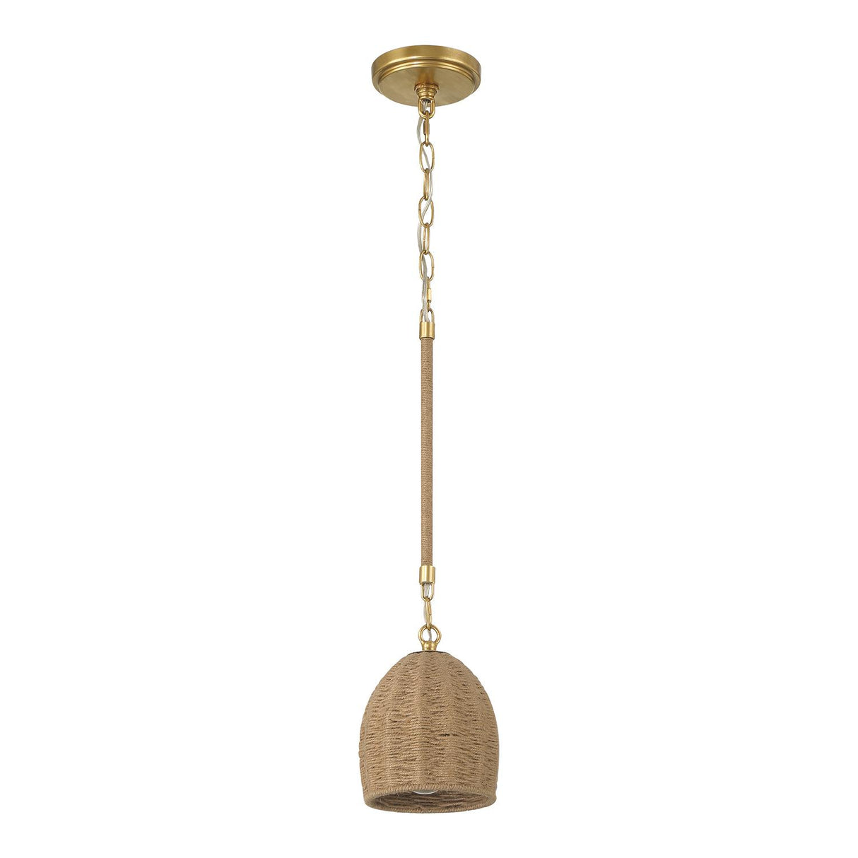 Crystorama Jace 1 Light LED Soft Gold Mini Pendant