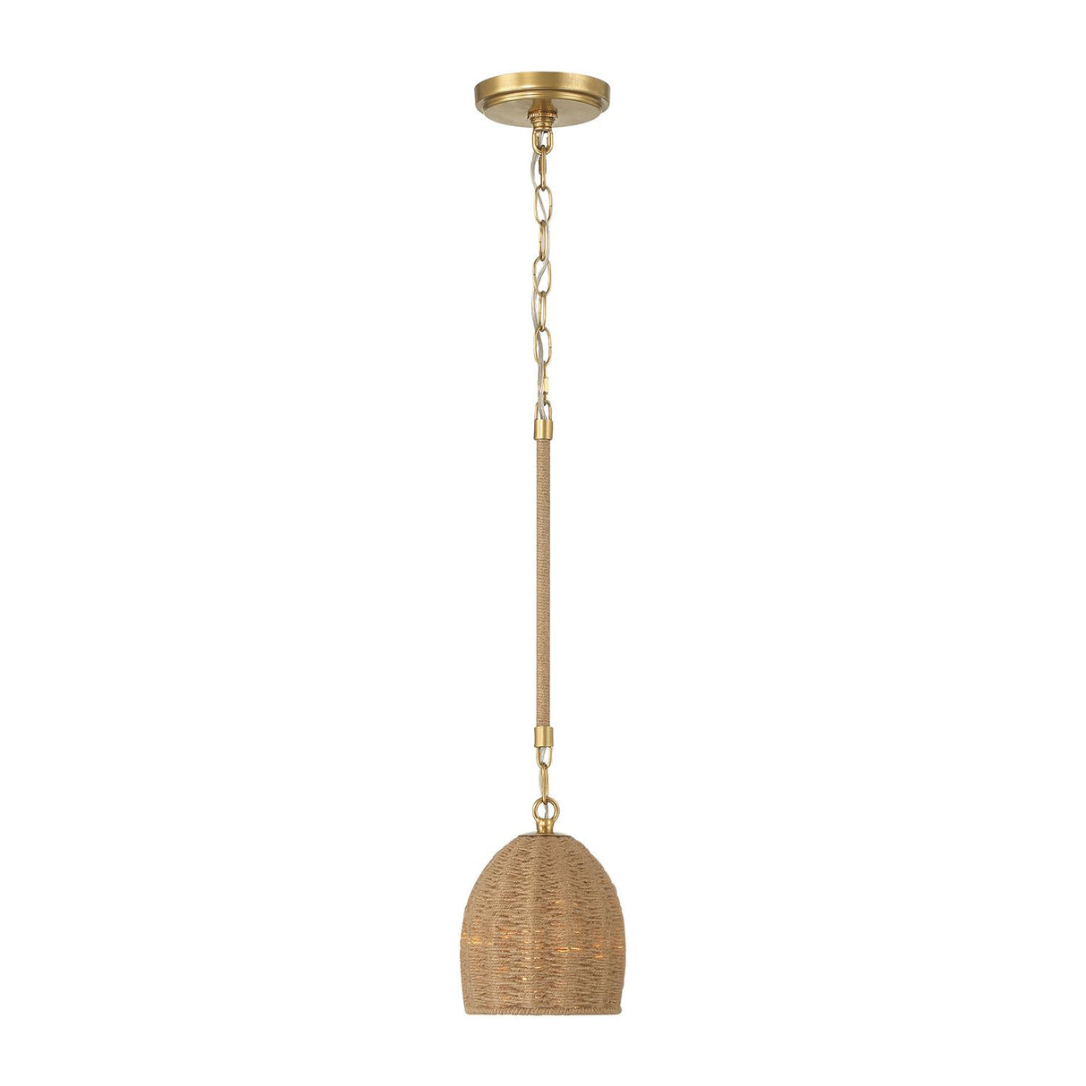Crystorama Jace 1 Light LED Soft Gold Mini Pendant
