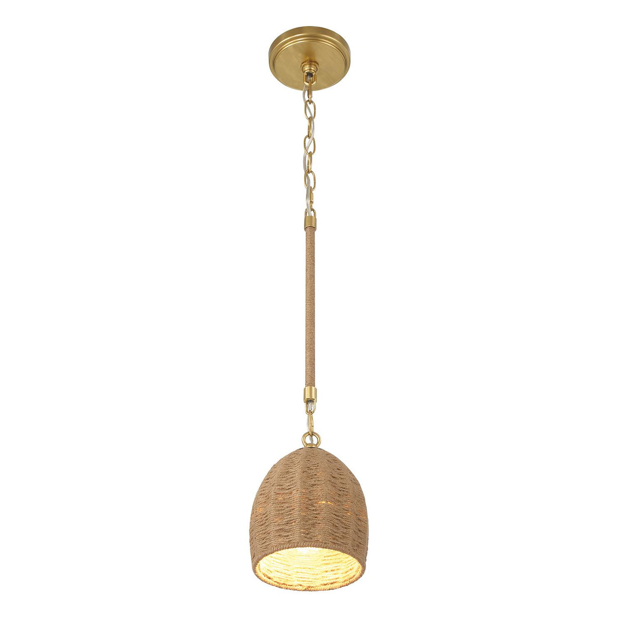 Crystorama Jace 1 Light LED Soft Gold Mini Pendant