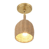 Crystorama Jace 1 Light LED Soft Gold Semi Flush