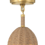 Crystorama Jace 1 Light LED Soft Gold Semi Flush