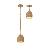 Crystorama Jace 1 Light LED Soft Gold Semi Flush